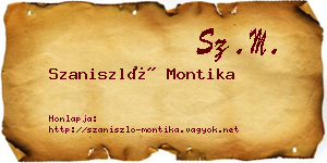 Szaniszló Montika névjegykártya